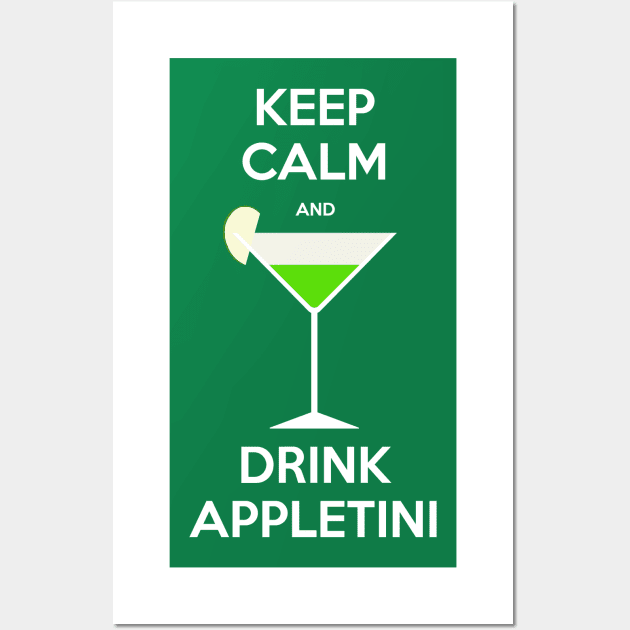 Keep calm and drink appletini Wall Art by Gigan91